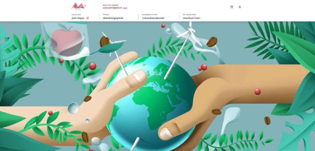 Der hybride Geschäftsbericht 4 jahresbericht melitta 2020